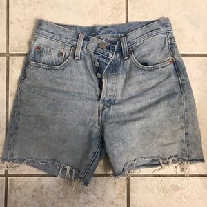 Levi’s Tattered Jean Shorts